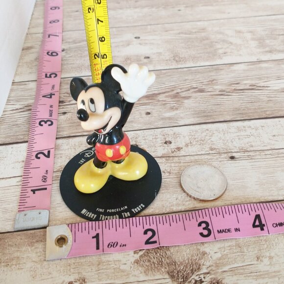 Disney Mickey Through the Years Mickey Mouse Porcelain Figurine Vtg Collectible - Picture 4 of 8